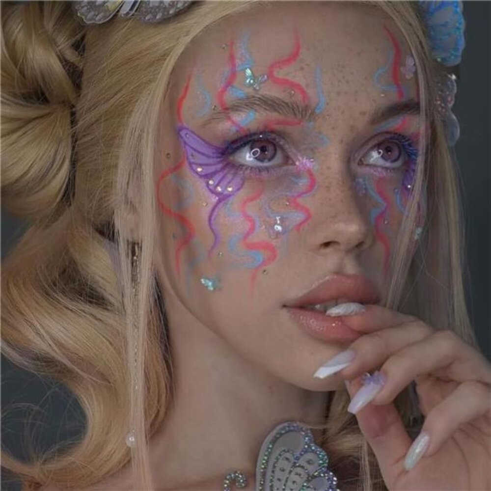 Face Gems, Face Jewels Hair Gems Stickers, Self Adhesive - Picture 4 of 7